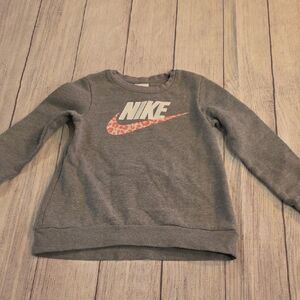 Nike Gray Sweatshirt with Black Logo